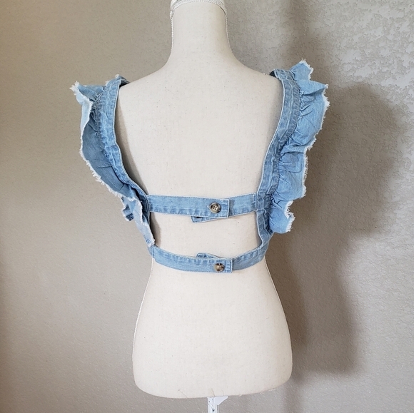 Cooperative denim crop top size Medium - Picture 5 of 8